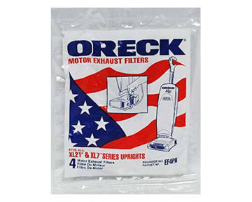 Oreck XL21 & XL7 Exhaust Filters EF4PK