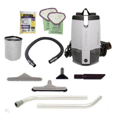 ProTeam ProVac FS6 Backpack Vacuum with HEPA Media Filtration