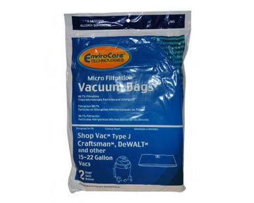 Shop Vac Type J Vacuum Bags 90673