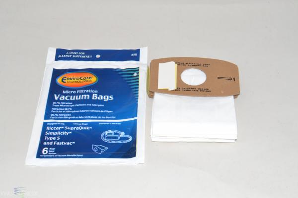 Simplicity Sport & S100 Type S Vacuum Bags (6 pk)