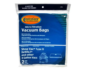 Shop Vac Type D Vacuum Bags 91964