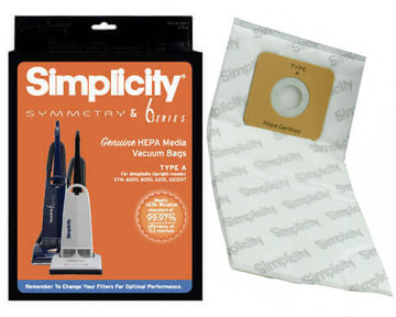 Simplicity Type A HEPA Vacuum Bags SAH-6 - Symmetry & 6 Series