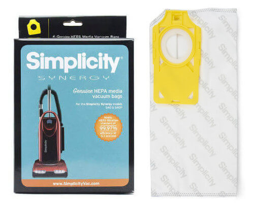 Simplicity Synergy S40 HEPA Vacuum Bags SPH-6