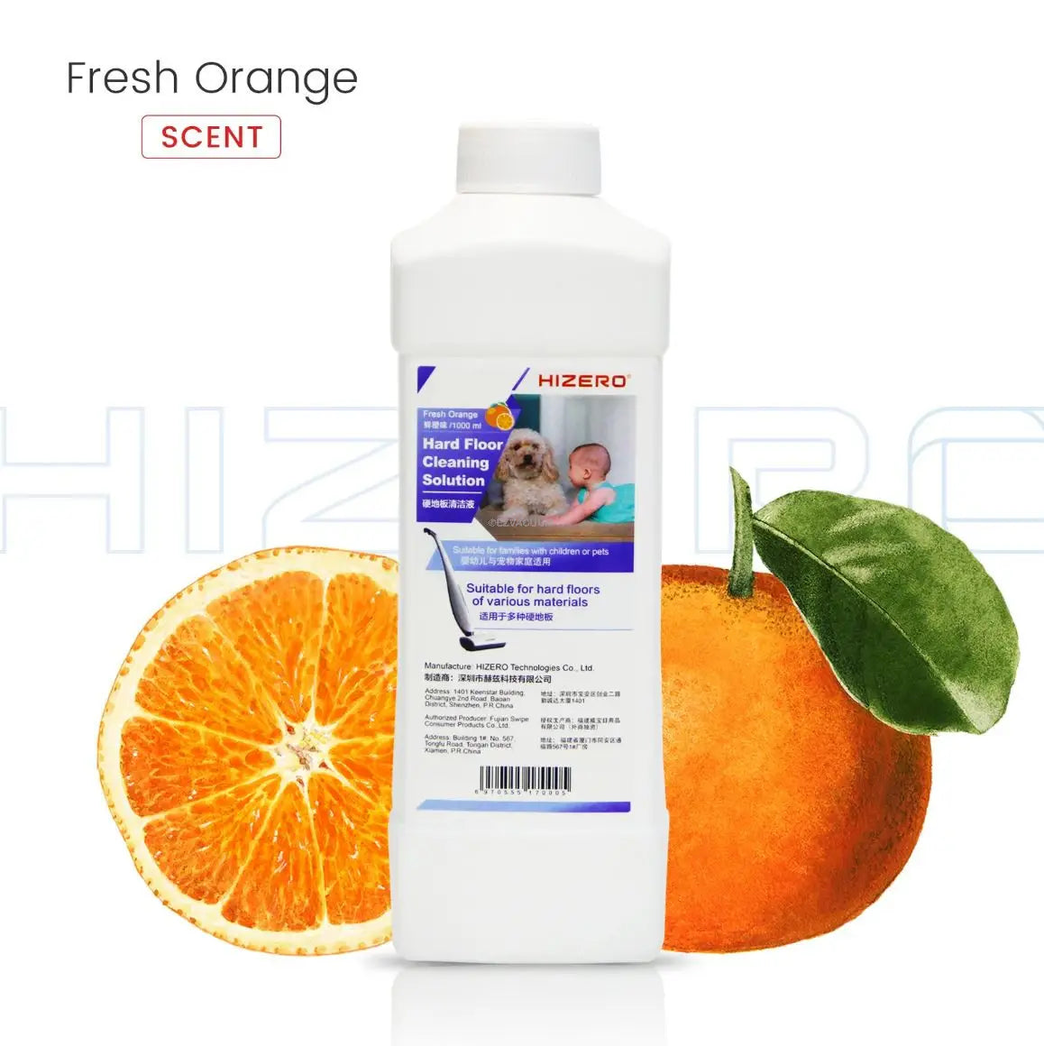 Hizero Anti-Bacterial Cleaning Solution Fresh Orange Scent