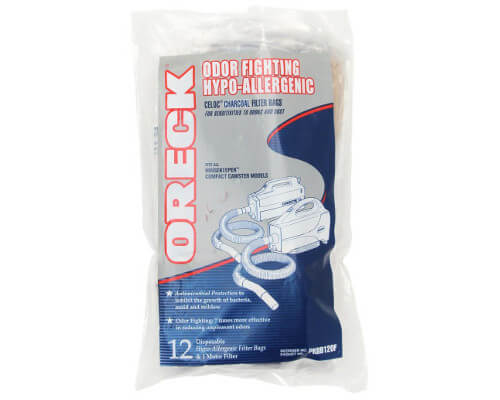 Oreck HouseKeeper Charcoal HEPA Bags PKBB12OF