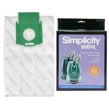 Simplicity Genuine Type C HEPA Vacuum Bags SCH-6 - Wonder