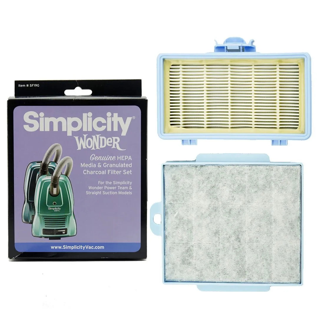 Simplicity Genuine HEPA Media And Granulated Charcoal Filter Set For Wonder Models