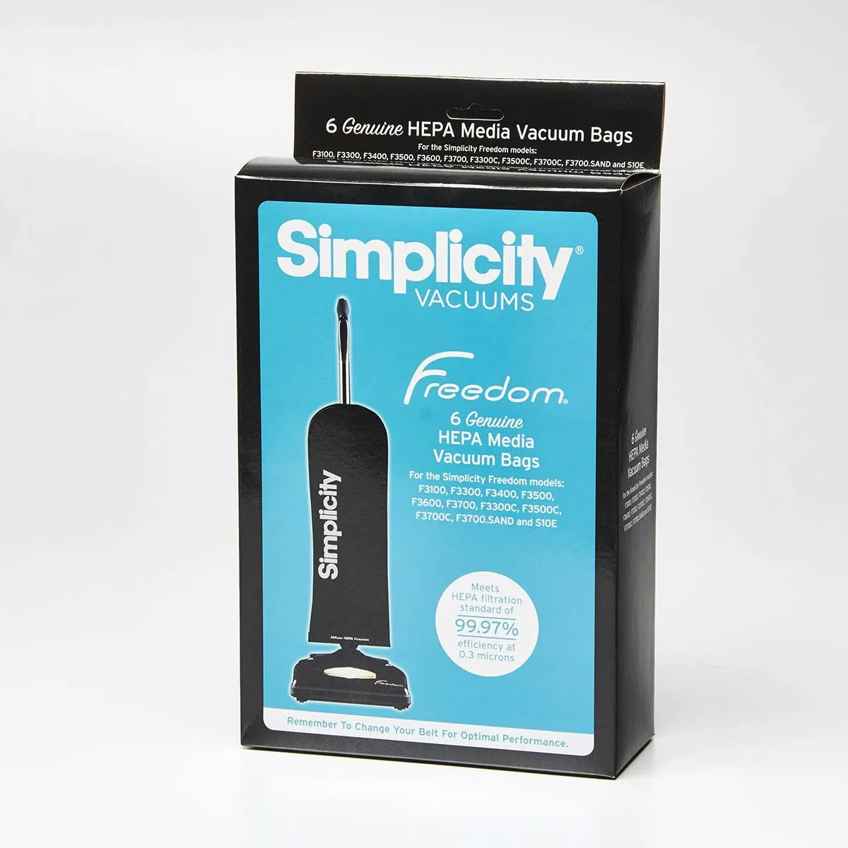 Simplicity Freedom Genuine Type F HEPA Media Vacuum Bags SFH-6