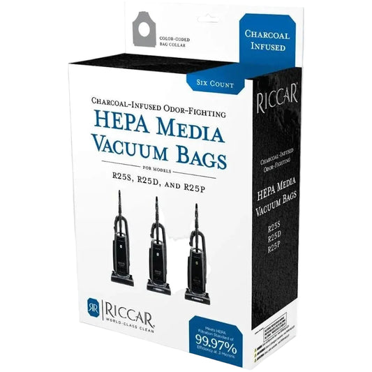 Riccar R27 Clean Air Charcoal HEPA Vacuum Bags R27HC-6 – 6 Pack