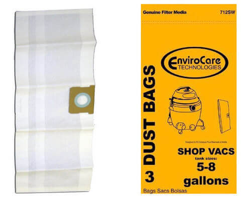 Shop Vac Type E Vacuum Bags 90661